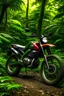 Placeholder: Hero motorcycle in jungle