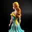 Placeholder: disney princess lora with sculpted hair back view