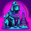 Placeholder: Doctor Who K-9 Vaporwave design