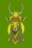 Placeholder: a deer as an Rastafari vector logo