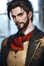 Placeholder: 29-year-old elven male, with wavy black hair, wearing aristocratic outfit