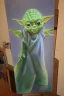 Placeholder: Full body portrait, painting, medium shot lady style of yoda