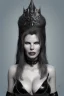 Placeholder: Kim Basinger as evil queen in black leather, busty, cleavage, curvy, angry, stern look. character design by cory loftis, fenghua zhong, ryohei hase, ismail inceoglu and ruan jia. unreal engine 5, artistic lighting, highly detailed, photorealistic, fantasy