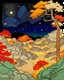 Placeholder: Autumn colors, peaceful, Egon Schiele, Max Ernst, night sky filled with galaxies and stars, rocks, trees, flowers, one-line drawing, sharp focus, 8k, deep 3d field, intricate, pastel colors, ornate, one million strokes, Vietnam, Japan