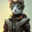 Placeholder: Cyberpunk Portrait of cyborg cat child with brown hair and with cute face, north pole snowy vibe , perfect composition, hyperrealistic, super detailed, 8k, high quality, trending art, trending on artstation, sharp focus, studio photo, intricate details, highly detailed, by greg rutkowski