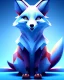 Placeholder: clean art of a cute fantasy fox creature made of segments of stone, soft lighting, soft pastel gradients, high definition