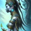 Placeholder: Sango fantasy, fantasy magic, intricate, sharp focus, illustration, highly detailed, digital painting, concept art, matte, art germ and Paul Lewin and Kehinde Wiley, masterpiece Mayan princess dancer head bronze feather's' Asian Latin girl nice breast Thai hair turquoise silver blue under water