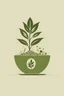 Placeholder: i need a logo that with a plant one side tea one side rice