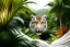 Placeholder: white,background,looking,through,a 3-d, hole,or,window,,and seeing tiger in tropical jungle, make,sure,all,fits,on,the,page