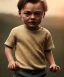 Placeholder: Leonardo di caprio toddler, full body, car, dramatic lighting, hyper realistic