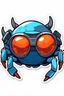 Placeholder: cool crab with goggles stickers