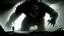 Placeholder: The described image presents an extremely horrifying scene with grayscale colors dominating the picture, creating a dark and eerie atmosphere. In this context, there is a massive, monstrous creature positioned prominently in the foreground of the image. This monster appears to be mythical and intensely frightening, characterized by its terrifying features and its colossal, imposing body that exudes immense power. When one looks at this monster, its face and eyes exhibit horrifying details, seem