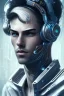 Placeholder: cyberpunk, head, men, portrai