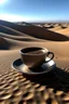 Placeholder: a cup coffee in a desert