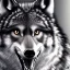 Placeholder: black alpha wolf baring teeth photorealistic