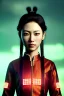 Placeholder: portrait, Asian woman samurai warrior :: symmetry photography, cyberpunk style :: latex dress, japanese traditional ornaments, red, white, black, led wires, glow eyes, cinematic, Ultra realistic, dark scene, soft color, highly detailed, unreal engine 5, RTX, ultra detail, 3d, finely drawn, high definition.