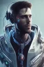 Placeholder: cyberpunk, head, men, portrai