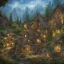 Placeholder: A beautiful elven village built on large rocks, detailed painting, full HD, 8K, 18K