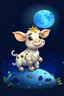 Placeholder: little magical baby cow who can jump over the moon