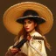 Placeholder: portrait,"Insanely detailed photograph of a mariachi warrior", intricate charo,large Sombrero,elegant, detailed D20 flair, digital painting, artstation, concept art, smooth, sharp focus, illustration, art by artgerm and greg rutkowski and alphonse mucha, 8 k