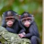 Placeholder: baby chimpans in a suite