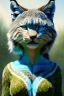 Placeholder: Druid character, physically fit, lynx ears, nature, far, sidhe, facepaint, waist up portrait, intricate, oil on canvas, masterpiece, expert, insanely detailed, 8k resolution, retroanime style, cute big circular reflective eyes, cinematic smooth, intricate detail , soft smooth lighting, soft pastel colors, painted Renaissance style