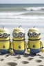 Placeholder: minions in a beach