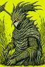 Placeholder: Nameless king from dark souls 3, 90's anime style
