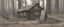 Placeholder: log cabin, post-apocalyptic, comic book, forest, cinematic, from far away,