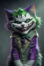 Placeholder: A picture of a cute cat in the form of a joker, a professional, high JPEG image