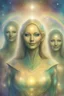 Placeholder: cosmic woman, blue skin,beautiful ufos rainbow, admiral from the future, galactic confédération, fine whole face, crystalline skin, expressive purple eyes,rainbow, smiling lips, very nice smile, costume pleiadian, Beautiful tall woman pleiadian Galactic commander, ship, perfect datailed golden galactic suit, high rank, long blond hair, hand whit five perfect detailed finger, amazing big puple eyes, mouth, high définition lips, cosmic happiness, bright colors,smile