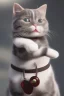 Placeholder: A cute cat wearing an Iron Man suit