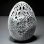 Placeholder: hyper detailed subtractive egg fractal design