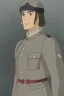 Placeholder: German male soldier, grey uniform, Blond hair, portrait