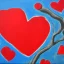 Placeholder: Broken heart,lovers, acrylic art