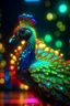 Placeholder: the 4d psychedelic neon peacock that could trigger epilepsi, rockstar portrait, photo-realistic, shot on Hasselblad h6d-400c, zeiss prime lens, bokeh like f/0.8, tilt-shift lens 8k, high detail, smooth render, down-light, unreal engine 5, cinema 4d, HDR, dust effect,, smoke