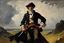 Placeholder: newry highwayman, brigand, rogue, William orpen style, oil painting,