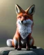 Placeholder: A magic fox made of rocks, fantasy , unreal engine, realistic