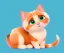 Placeholder: cute cat illustration isolated