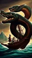 Placeholder: voyage, he faced a colossal sea serpent. Sinbad cleverly tricked the serpent into tying itself in knots, saving his crew and ship. His reputation as a clever sailor spread far and wide.