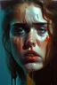 Placeholder: Oil painting I hate you with deep love