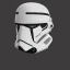 Placeholder: Futuristic helmet, style stormtrooper