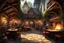 Placeholder: In the large heroic fantasy dangerous medieval Inn: The old oak tables patrons are warriors, wizards, elfs, thieves. at small tables, women and men.The fire crackles merrily, casting dancing shadows on the walls and lending an air of warmth to your cozy inn. Bards strum their lutes in a corner, their voices rising and falling in a melodic cacophony. Merchants haggle over prices at a nearby table, their words punctuated by the clinking of coins and the occasional outburst of laughter.The scent of