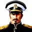 Placeholder: fantasy, portrait, face, close up, long face, captain of the town guard, official, white background, fantasy, fantasy