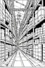 Placeholder: Tokyo, industrial warehouses, line arts, manga style