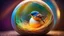 Placeholder: Strange colorful little bird inside an egg, in a nest, fantasy, futuristic, exquisite body, striking little head, happy, intelligent, calm, thoughtful, friendly, attractive, beautiful volumetric lighting, attractive composition, photorealistic, bokeh blur, extremely detailed, chiaroscuro