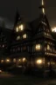 Placeholder: medieval 3 story darkwood manor