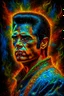 Placeholder: fire, lightning, wind, rain, volcanic lava, fireworks, explosions, multicolored neon lights, Elvis Presley in the art style of Leonardo De Vinci, oil paint on canvas, 32k UHD, hyper realistic, photorealistic, realistic, life-like, extremely detailed, extremely colorful, sharp beautiful professional quality,