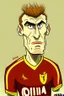 Placeholder: Luis Obinda Belgian football player r ,cartoon 2d