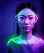 Placeholder: Ultra realistic photographic night portrait, cinematic, <Asian woman> many wires coming out of the head <perfect pupil><glow eye> <cyborg arm> <garage> <wide angle Shot> <retro futuristic> <thriller>, neon lights, color fog, soft color, highly detailed, unreal engine 5, ray tracing, RTX, lumen lighting, ultra detail, volumetric lighting, high definition.